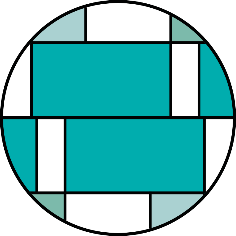 Nowoczesny dywan winylowy w geometryczny turkusowy wzór - TenStickers