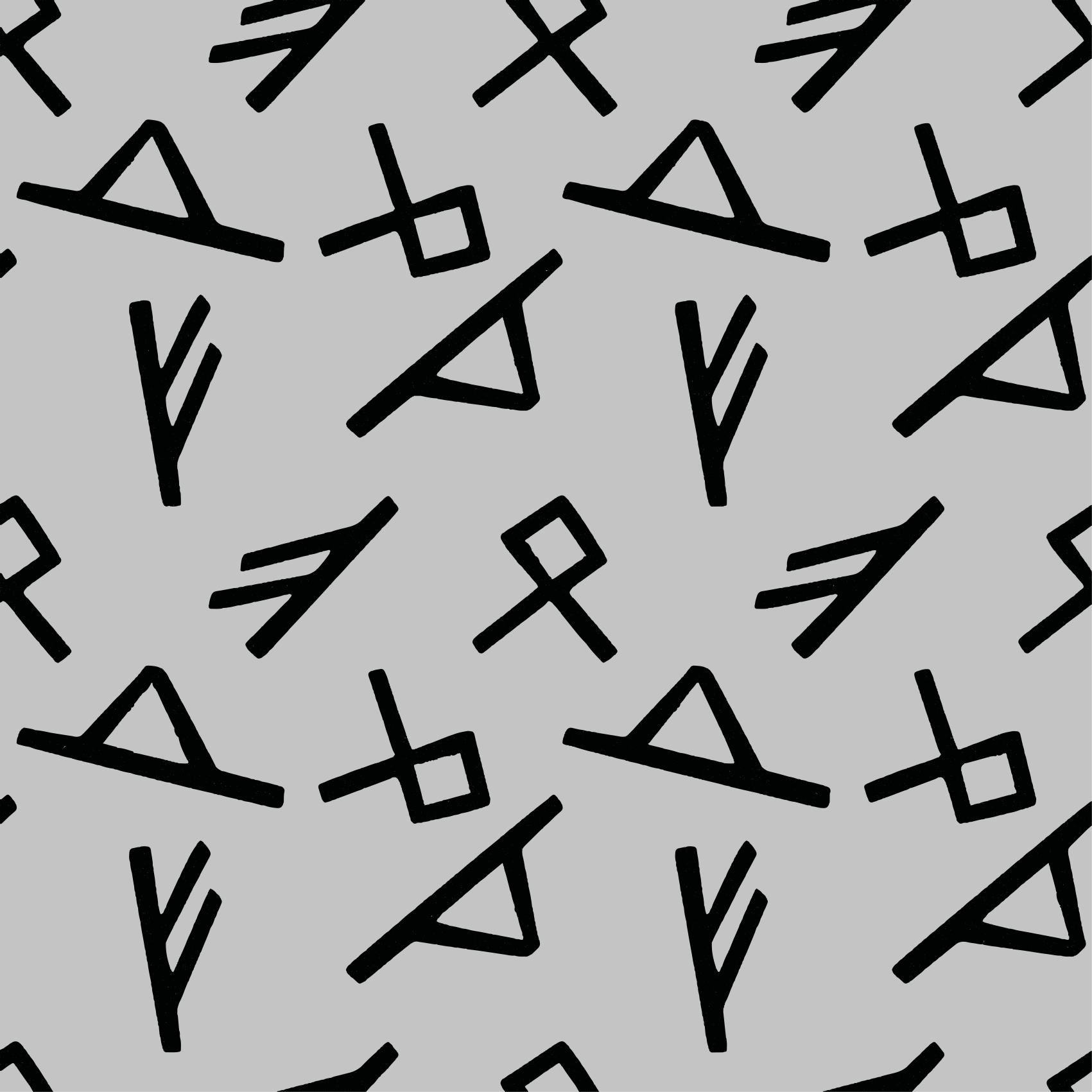 Dywan winylowy wzór geometryczny stylowe czarne kształty - TenStickers