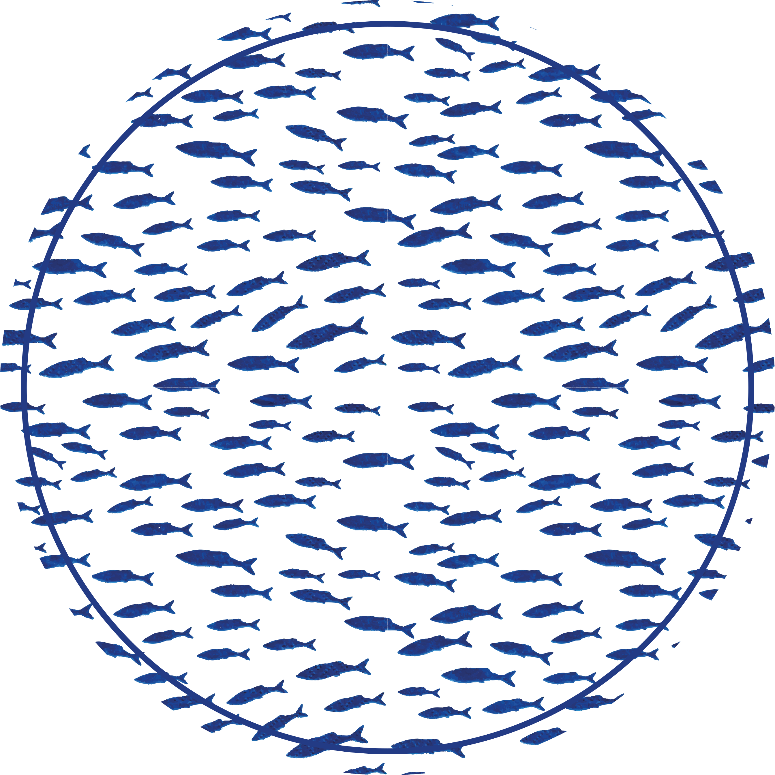 Dywan winylowy wzór zwierzęcy ławica ryb - TenStickers