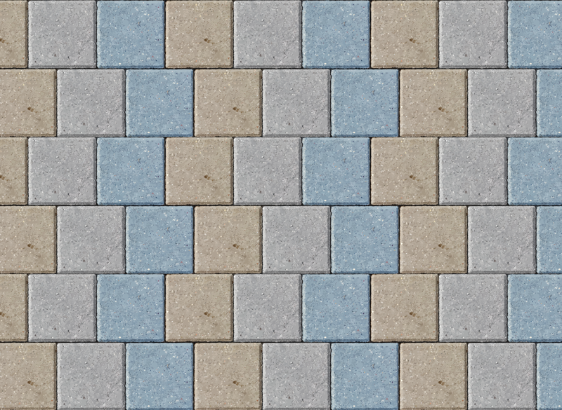 Dywan winylowy imitacja płytek kolorowe kwadratowe płytki - TenStickers