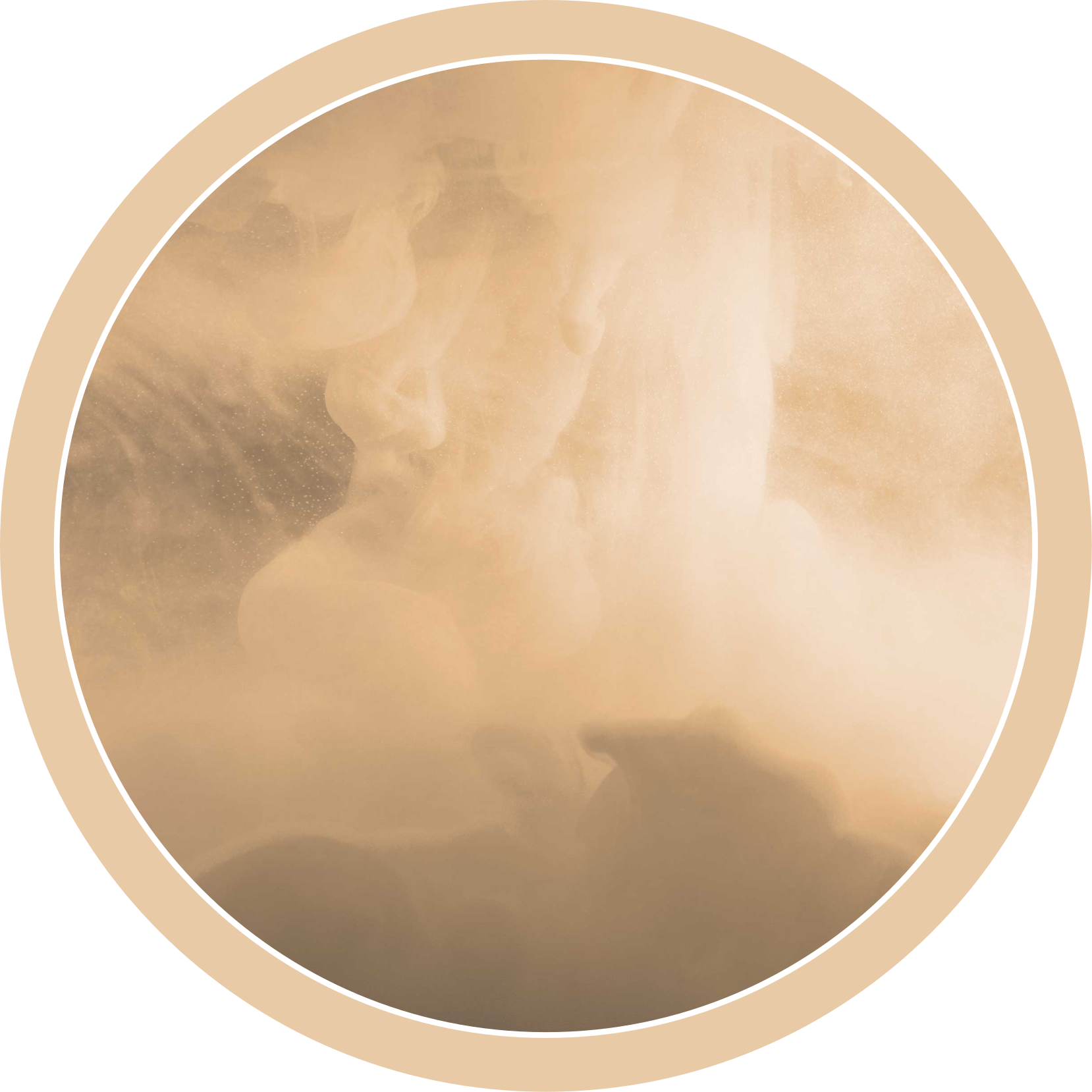 Dywan winylowy do łazienki miękkie kremowe fale - TenStickers