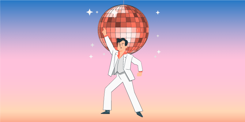 Dziecięcy dywan winylowy klimat imprezy tanecznej - TenStickers