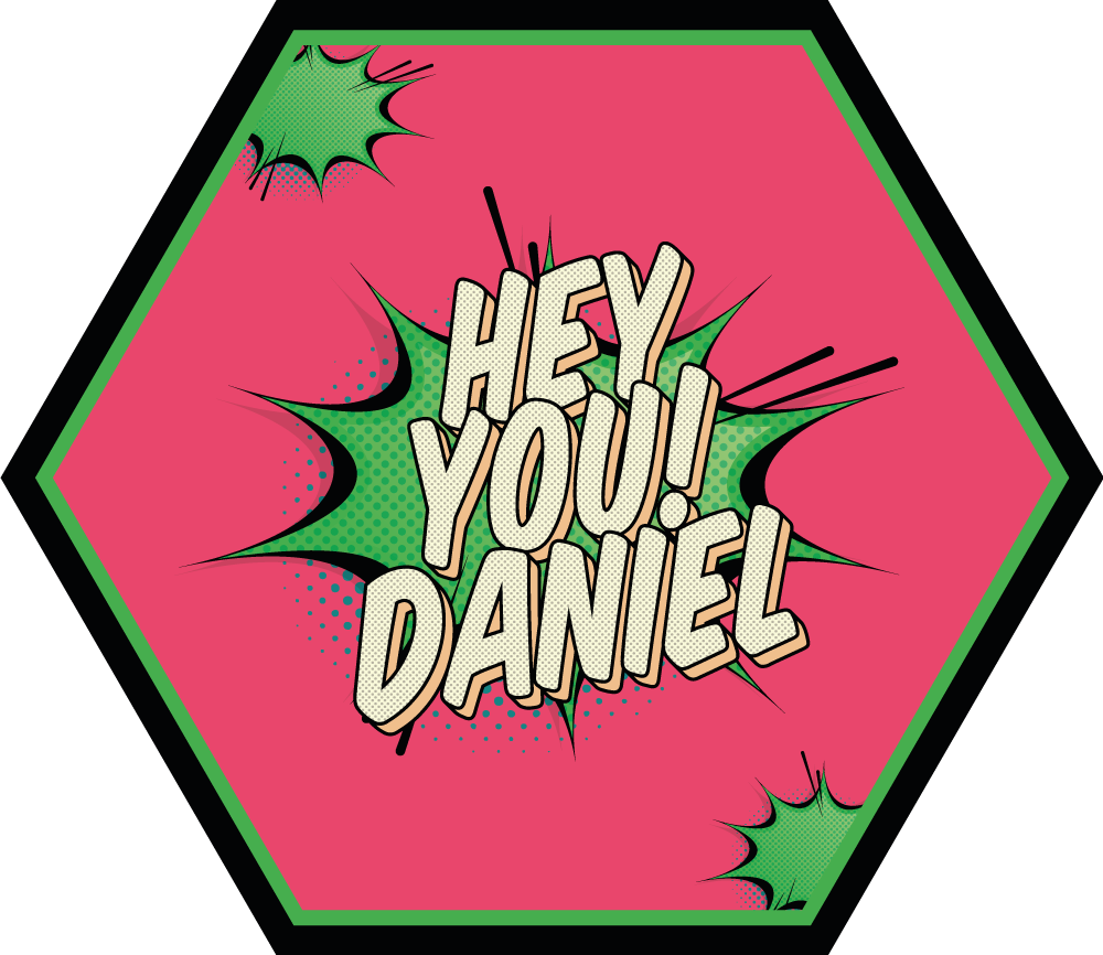 Dywan winylowy z imieniem powitanie w stylu komiksowym - TenStickers