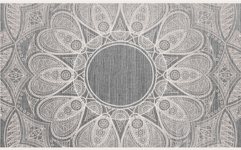 Dywan winylowy z mandalą wyrafinowany okrągły motyw - TenStickers