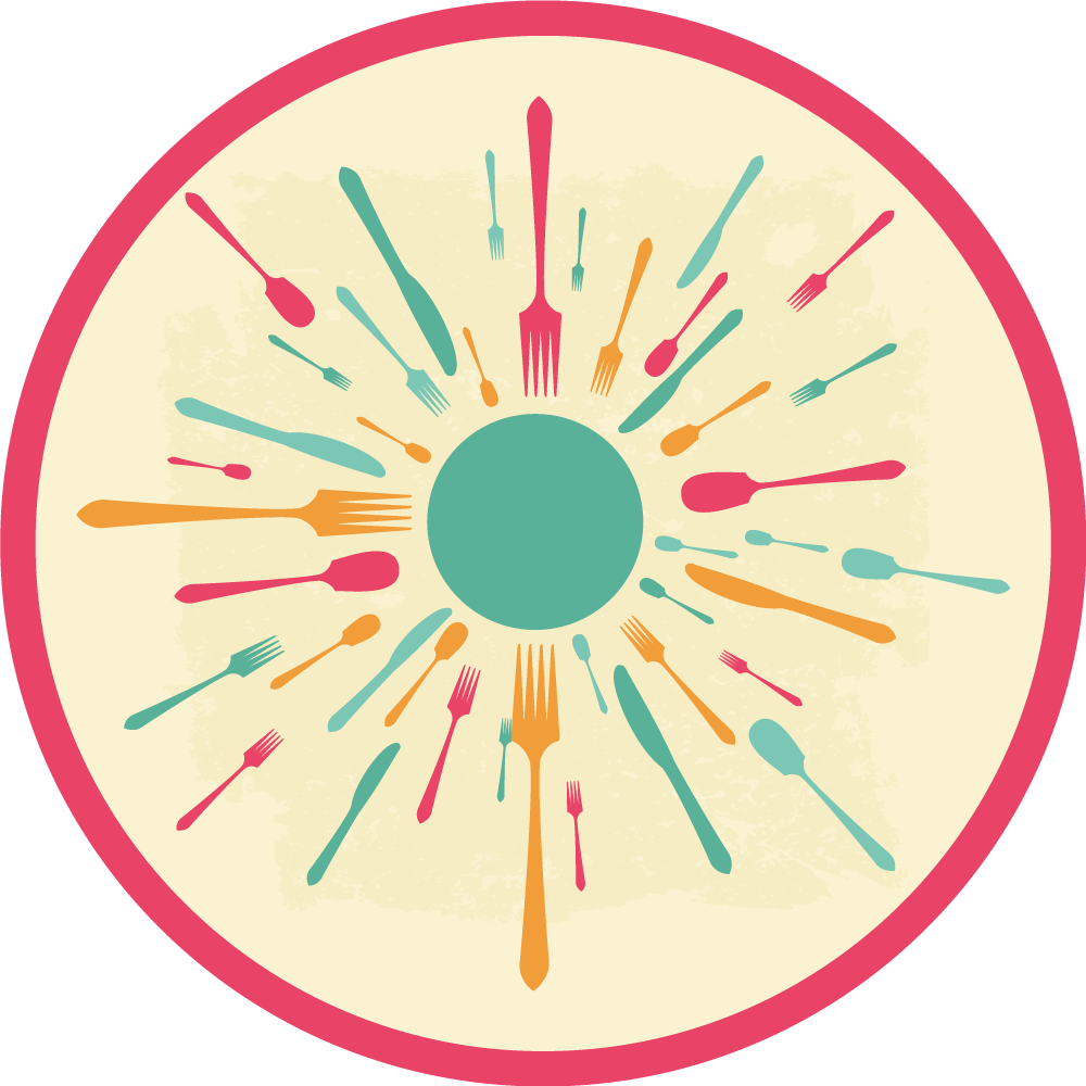 Dywan winylowy do kuchni kolorowe sztućce wybuchają - TenStickers