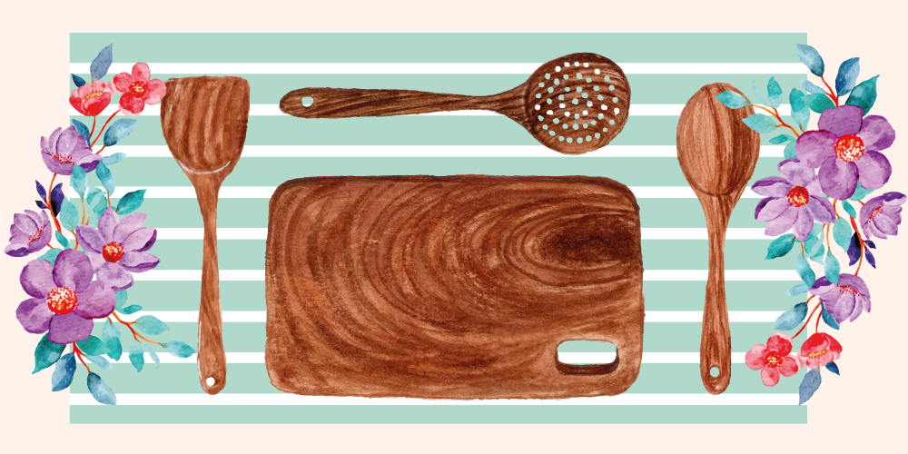 Dywan winylowy do kuchni kwiatowe akcesoria kuchenne - TenStickers