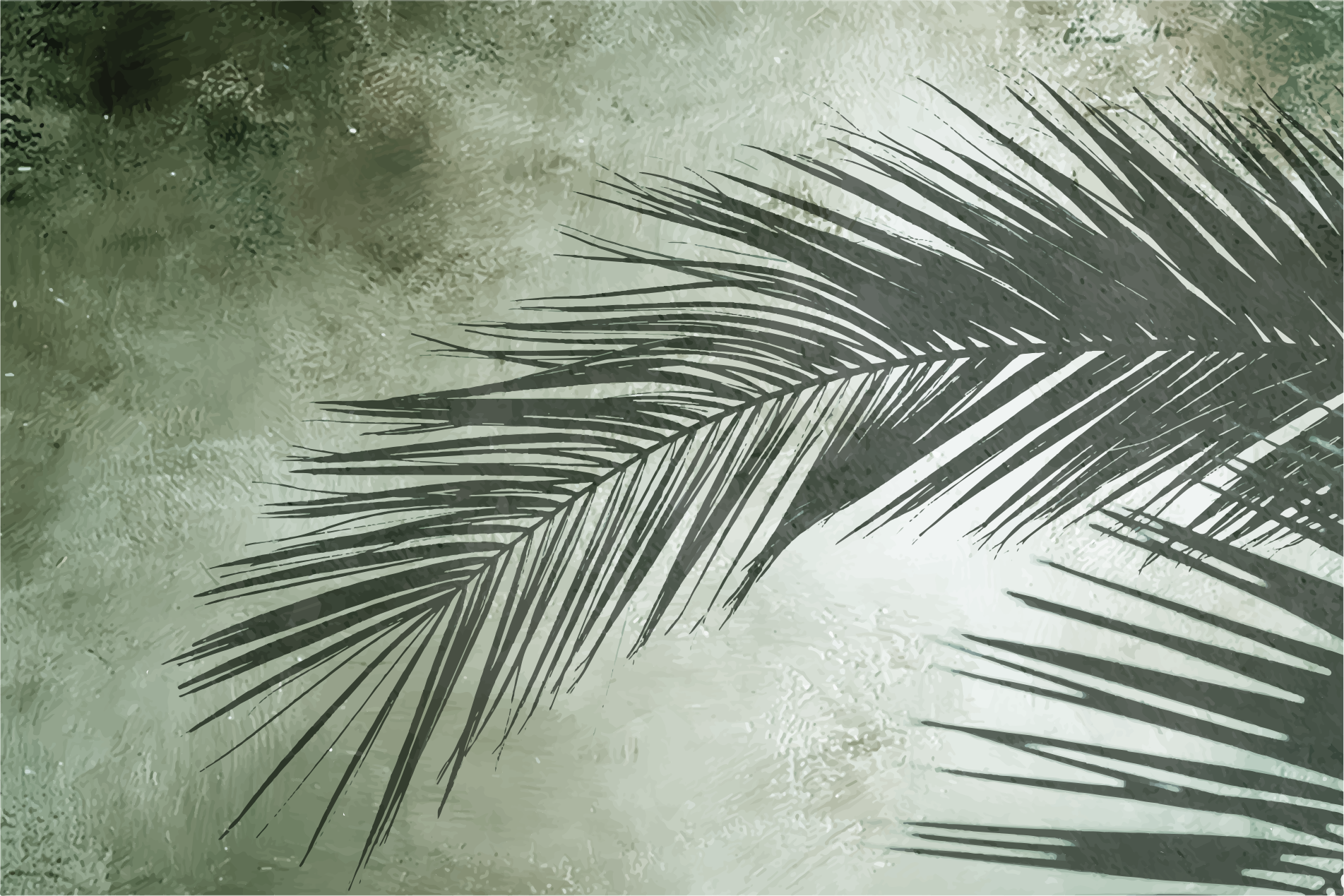 Dywan winylowy w kwiaty i rośliny elegancja liści palmowych - TenStickers