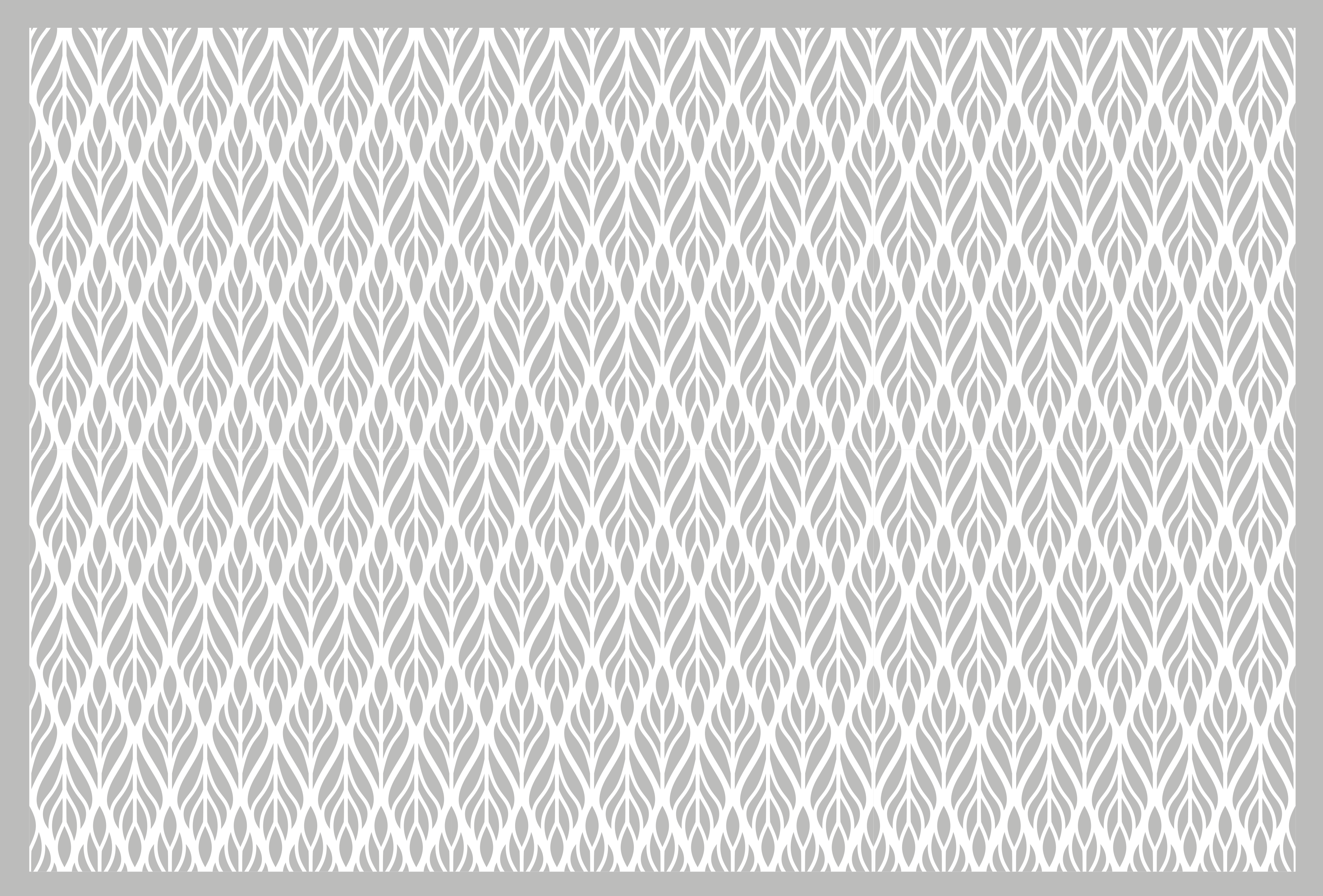 Nowoczesny dywan winylowy wzór szarego liścia - TenStickers