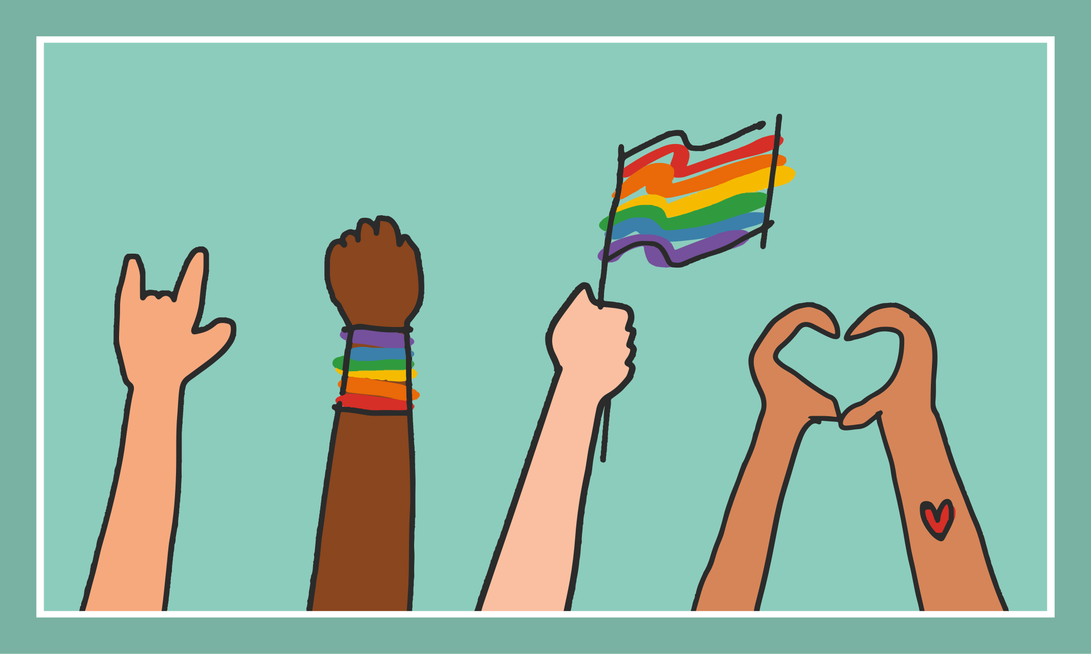 Dywan winylowy halloween różne ręce w górę - TenStickers