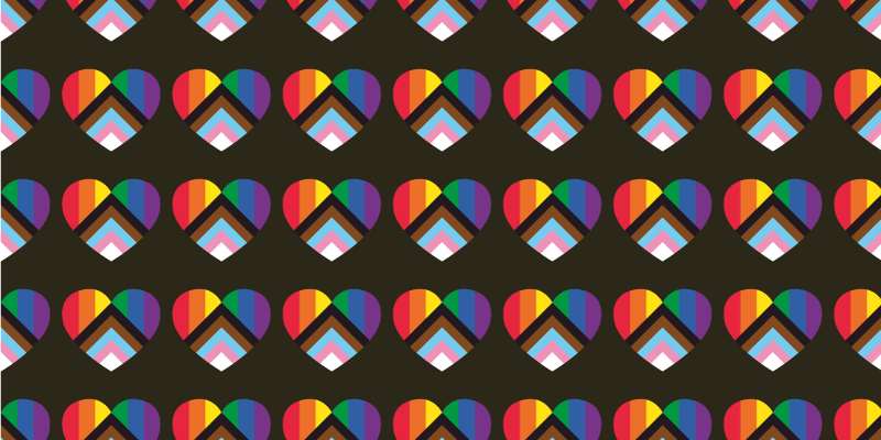 Dywan winylowy dla nastolatków kolorowe serca - TenStickers