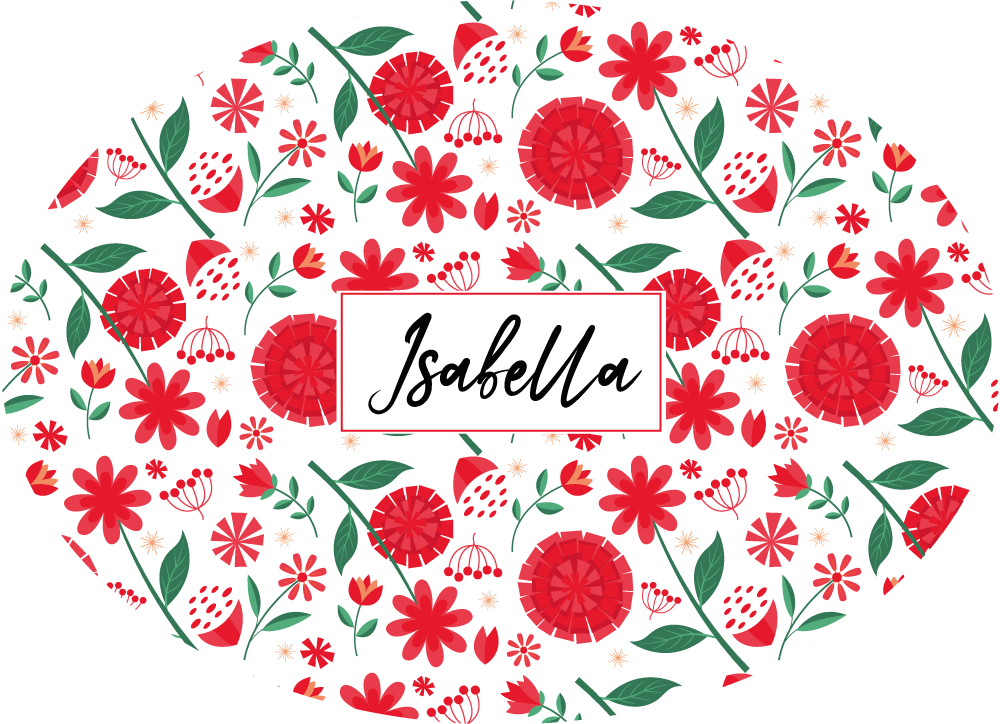 Dywan winylowy do salonu niestandardowe czerwone kwiaty - TenStickers