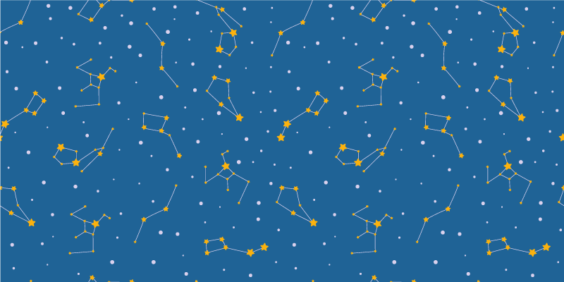 Dywan winylowy w gwiazdki niebiańskie nocne niebo - TenStickers