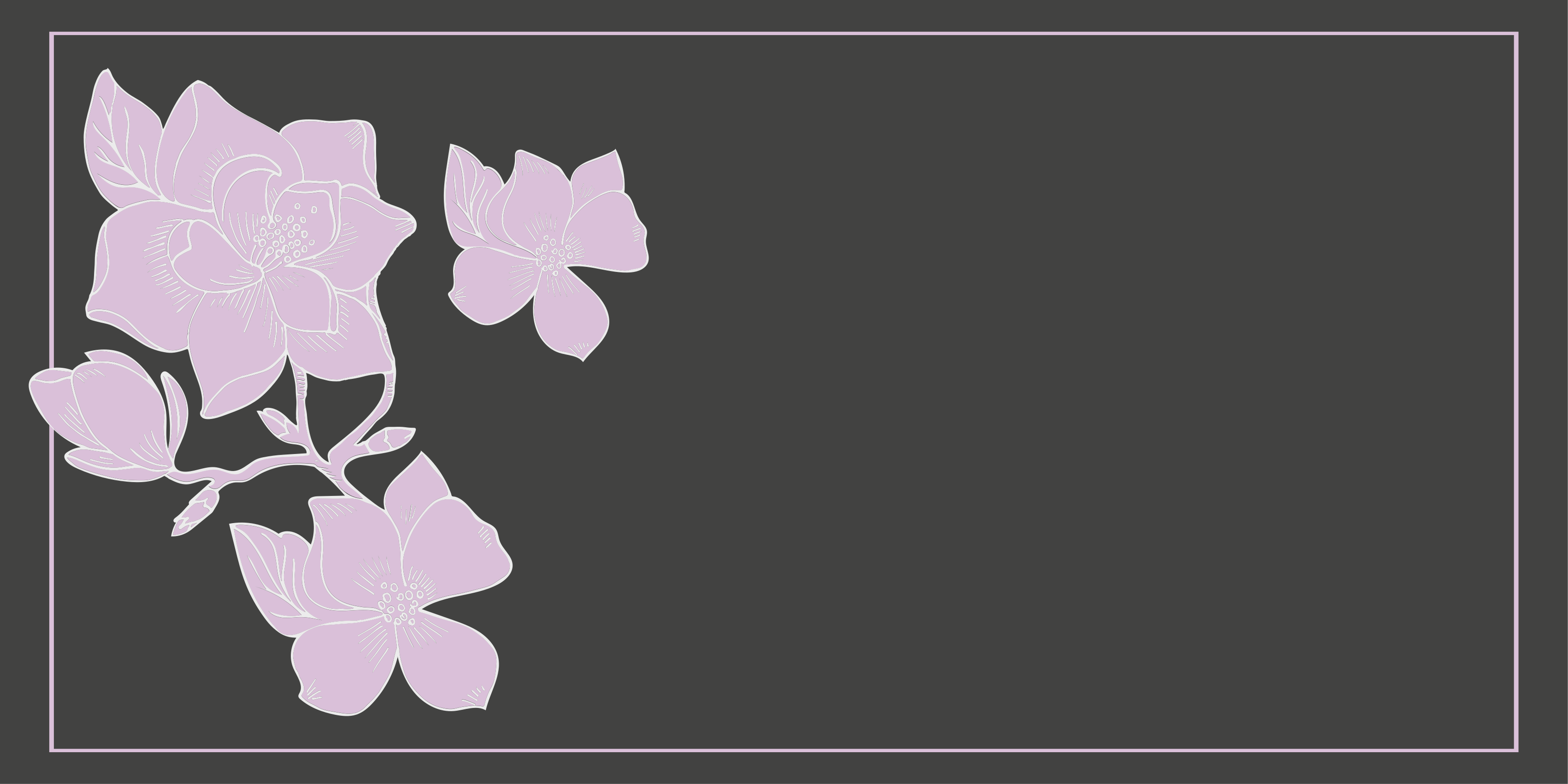 Dywan winylowy w kwiaty i rośliny różowy układ - TenStickers