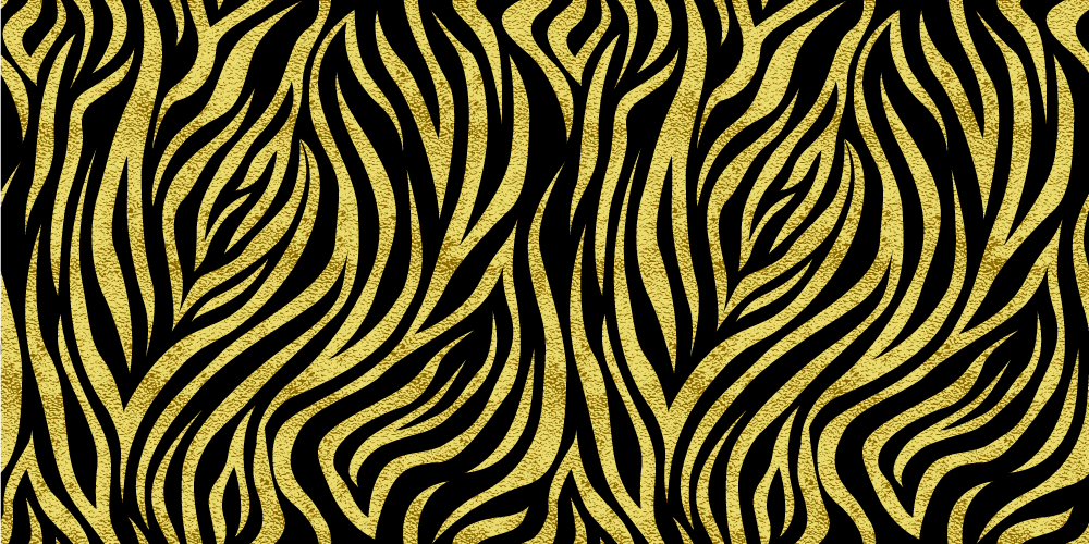 Dywan winylowy wzór zwierzęcy złota zebra - TenStickers