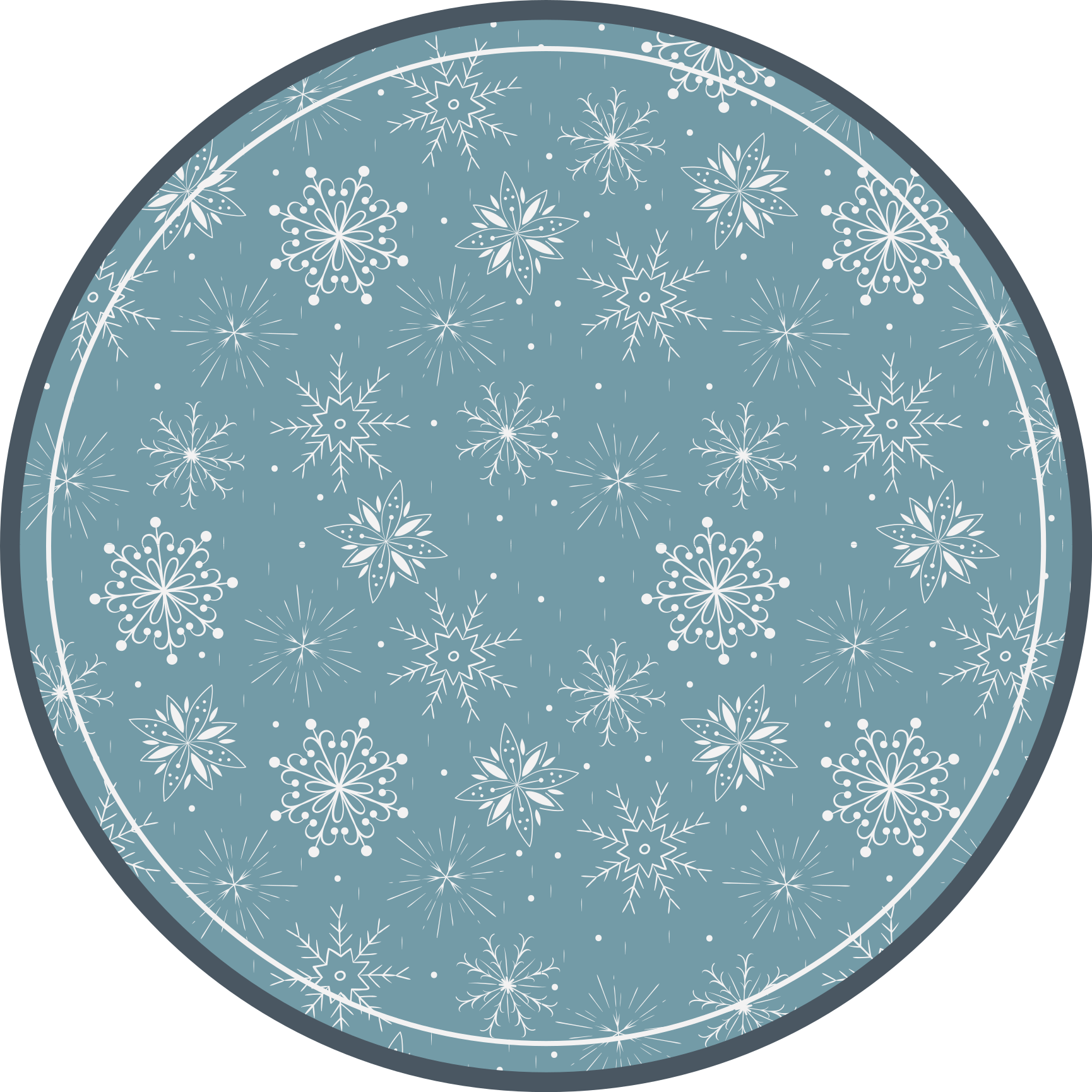 Dywan winylowy na halloween motyw płatka śniegu - TenStickers