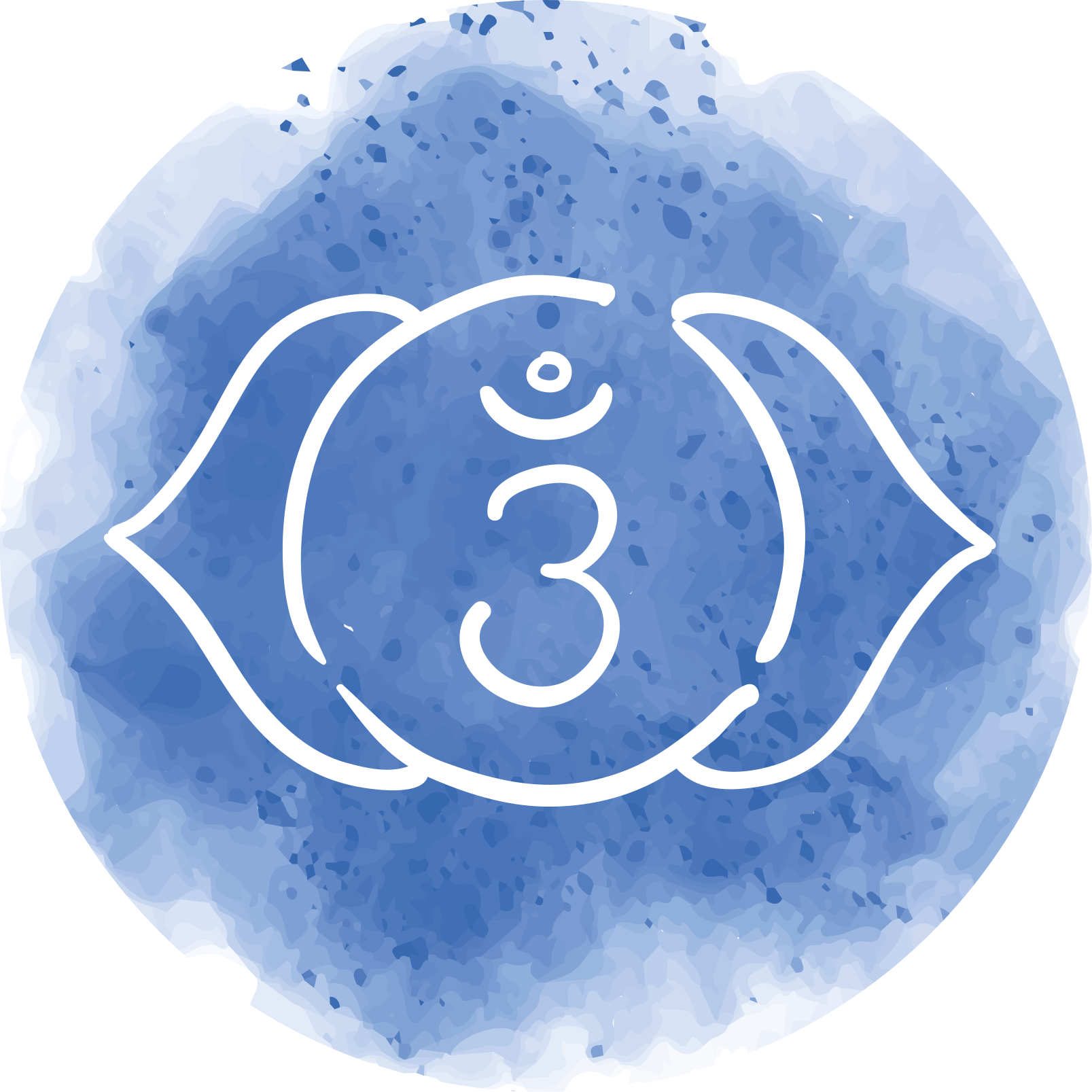 Dywan winylowy z mandalą uspokajający niebieski symbol - TenStickers