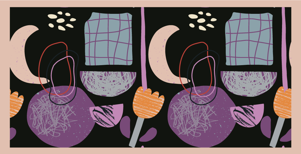 Nowoczesny dywan winylowy elementy geometryczne nocy - TenStickers