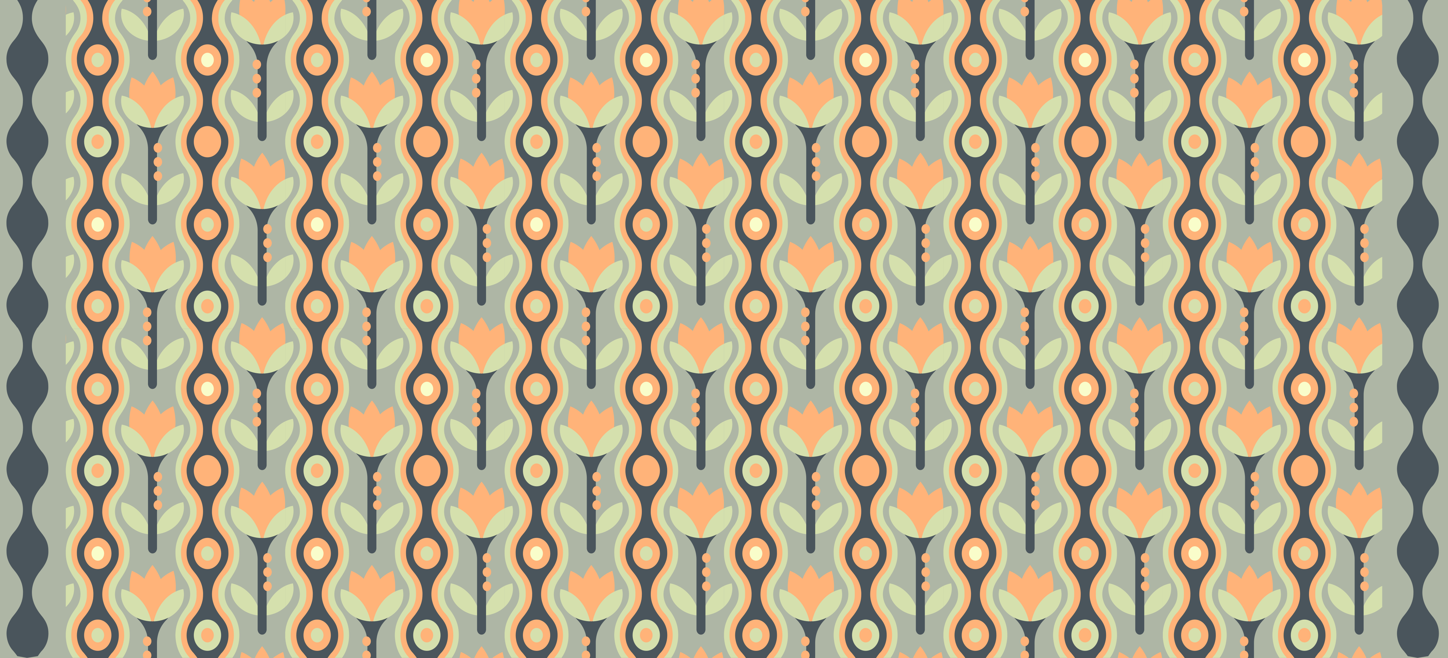 Dywan winylowy dla nastolatków stylizowany wzór kwiatowy - TenStickers