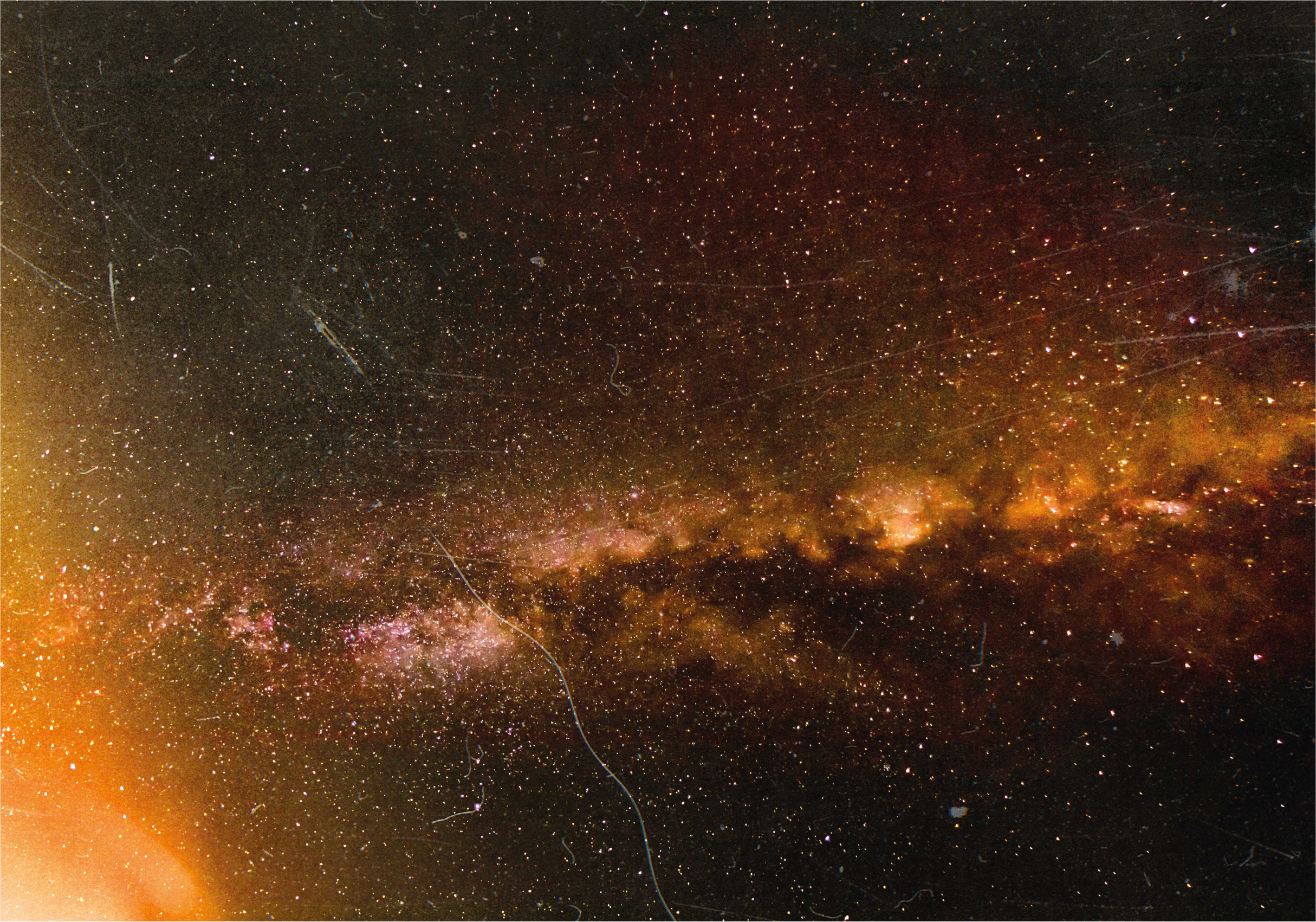 Dywan winylowy w gwiazdki widok galaktyki kosmicznej - TenStickers