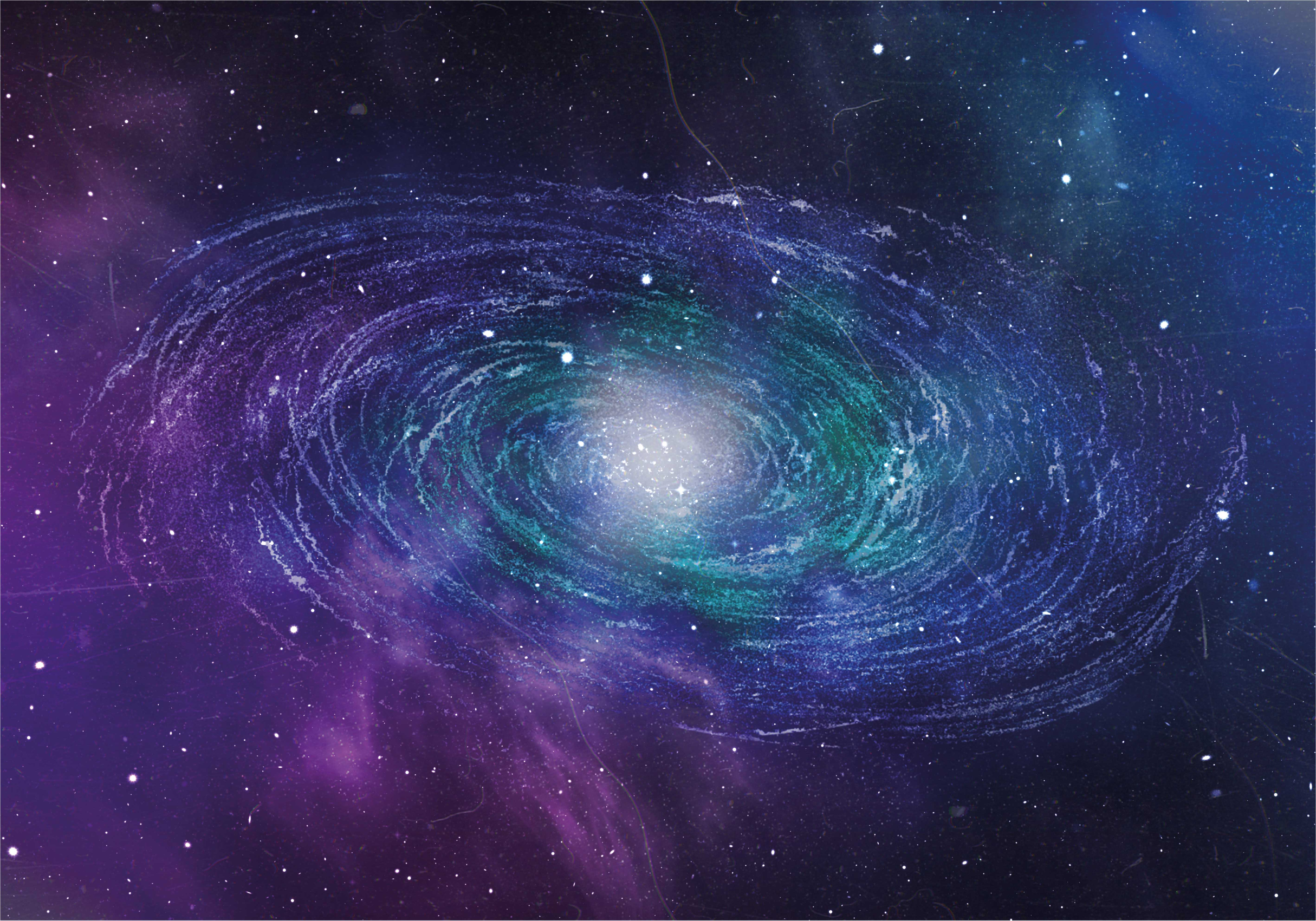 Dywan winylowy w gwiazdki wzór galaktycznego wiru - TenStickers