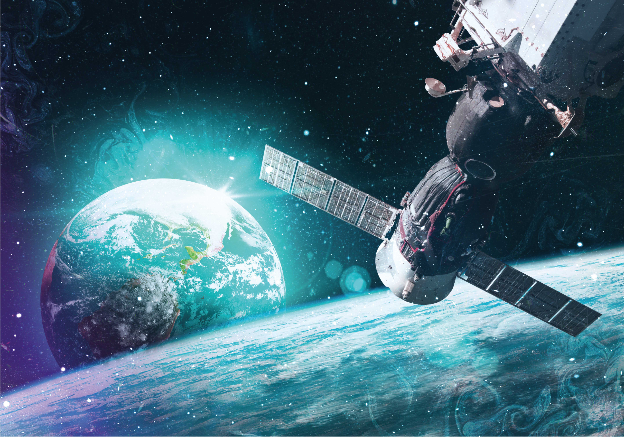 Dywan winylowy w gwiazdki eksploracja podróży galaktycznej - TenStickers