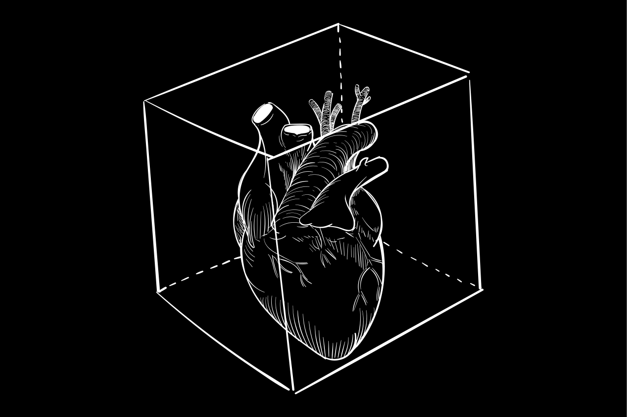 Nowoczesny dywan winylowy ilustracja serca - TenStickers