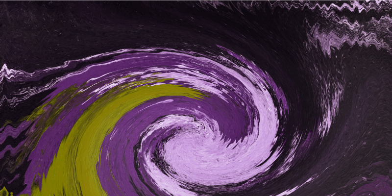 Dywan winylowy dla nastolatków spiralne przepływy kolorów - TenStickers