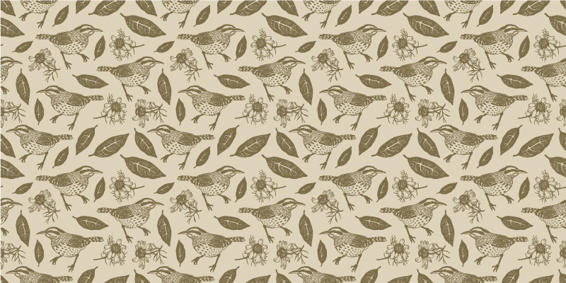 Dywan winylowy natura uroczy motyw ptaka - TenStickers