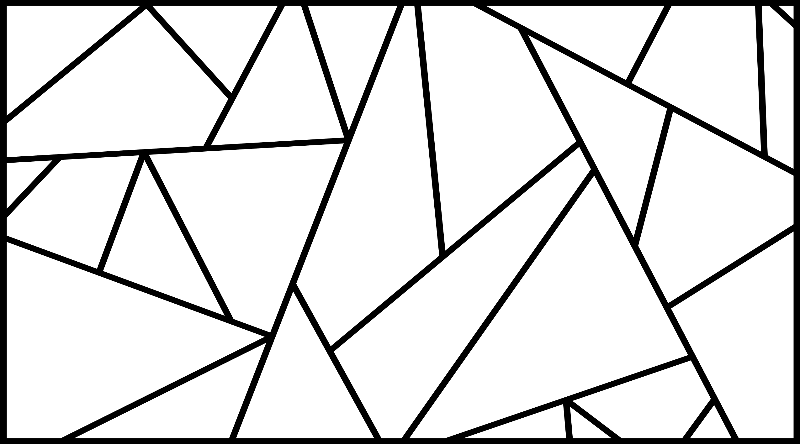 Dywan winylowy wzór geometryczny w ostre kąty - TenStickers