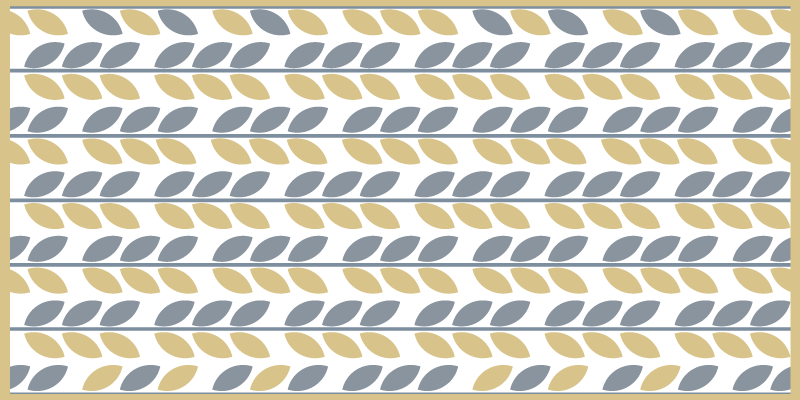 Dywan winylowy natura paski z liściastym wzorem - TenStickers