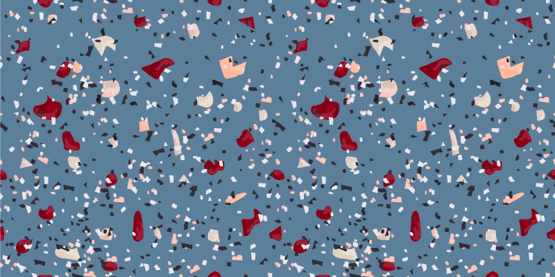 Dywan winylowy tekstura odważne kolorowe kształty - TenStickers