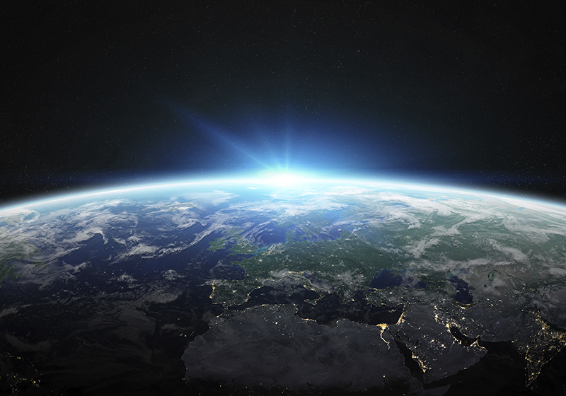 Dywan winylowy dla nastolatków jasny horyzont ziemi - TenStickers