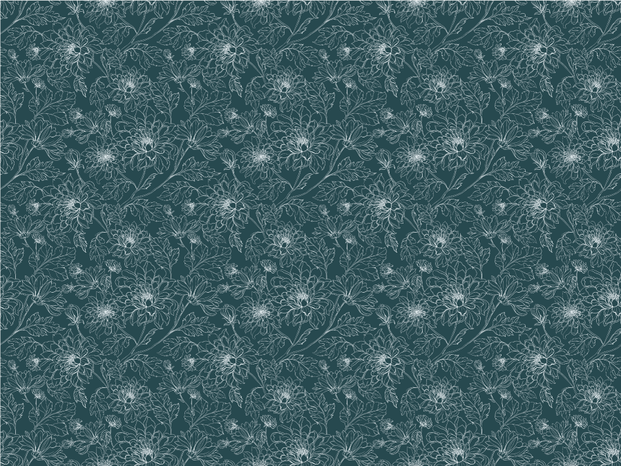 Dywan winylowy w kwiaty i rośliny Wielkomienialne białe kwiaty - TenStickers