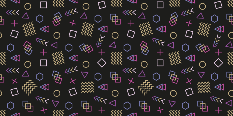 Dywan winylowy vintage retro geometryczne kształty - TenStickers