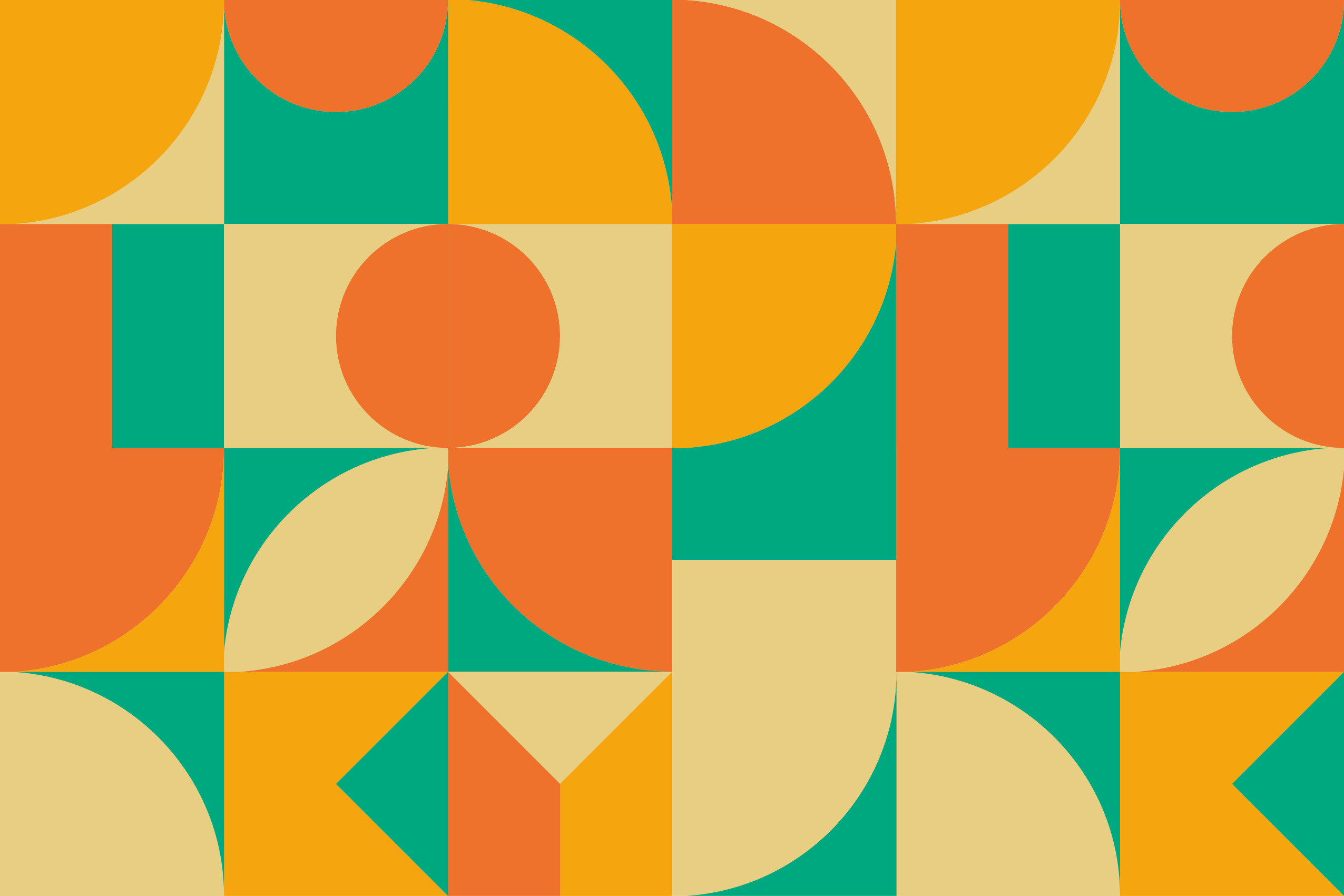 Dywan winylowy wzór geometryczny kolorowy - TenStickers