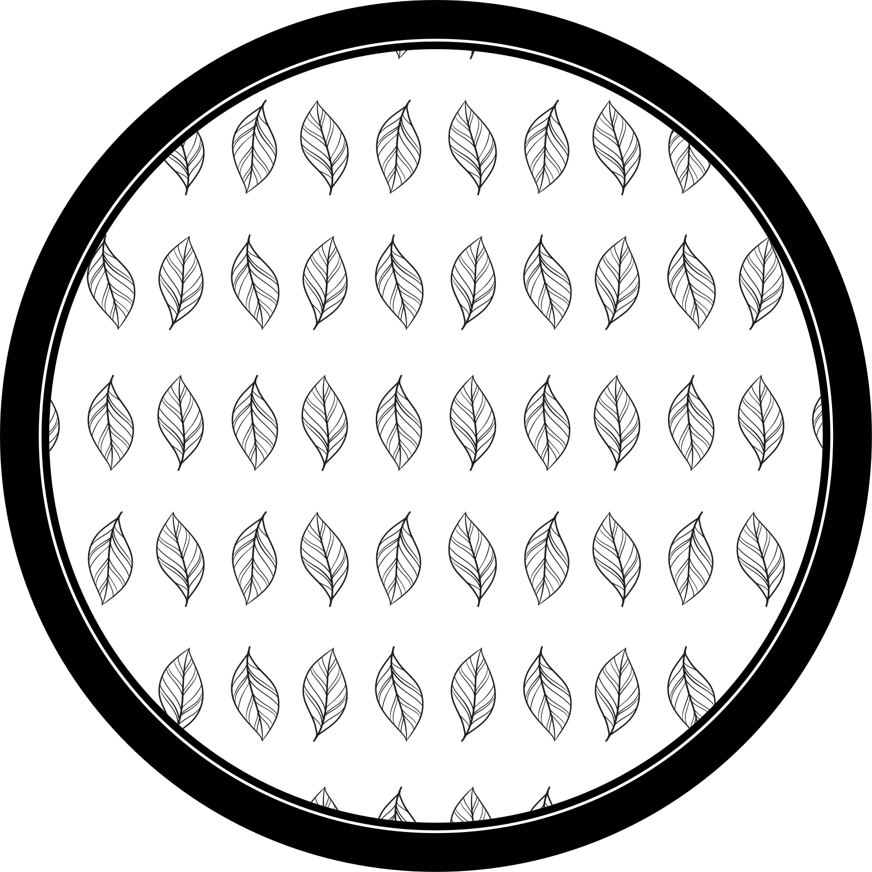 Dywan winylowy w kwiaty i rośliny zarys botaniczny - TenStickers