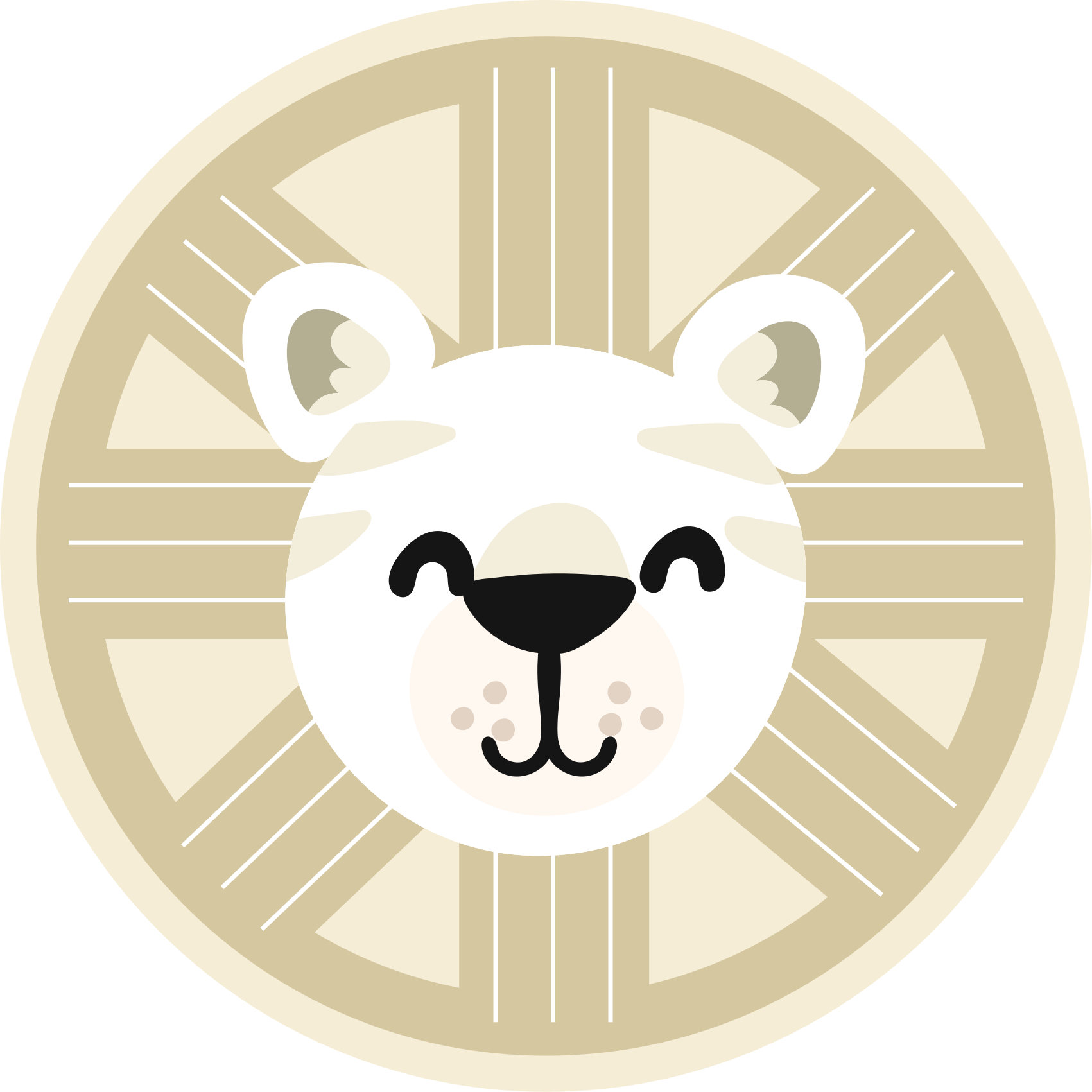 Dywan winylowy dla dzieci uśmiechnięta grafika lwa - TenStickers