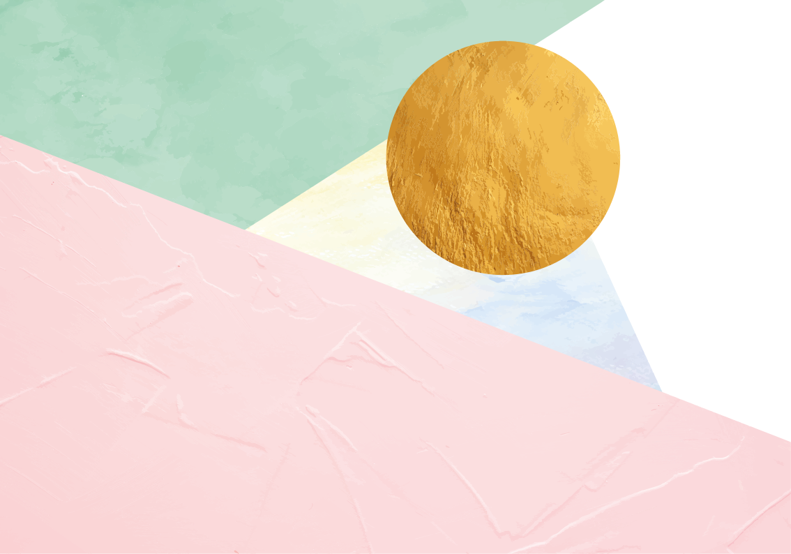 Dywan winylowy wzór geometryczny w pastelowe kształty - TenStickers