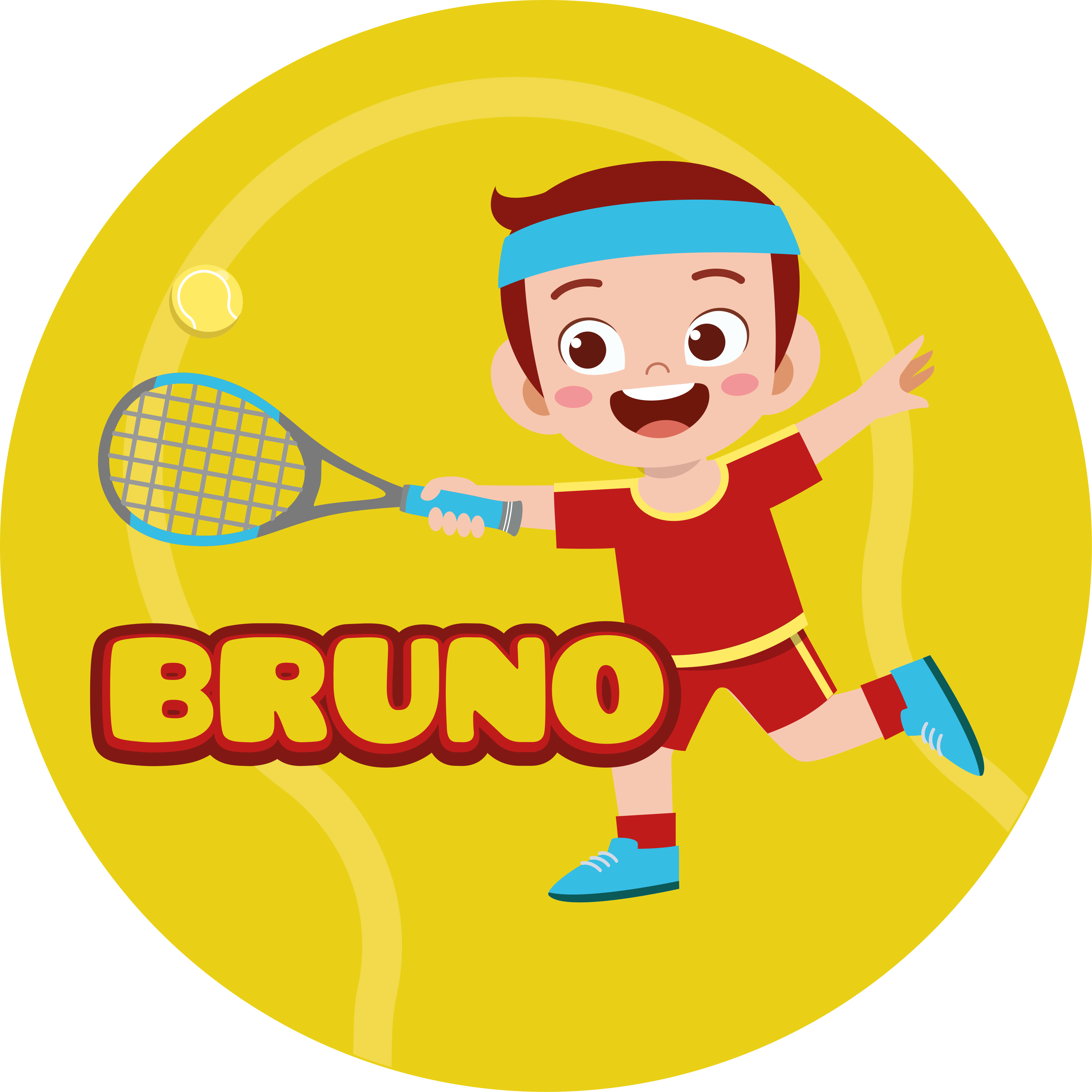 Dywan winylowy z imieniem spersonalizowane sporty - TenStickers