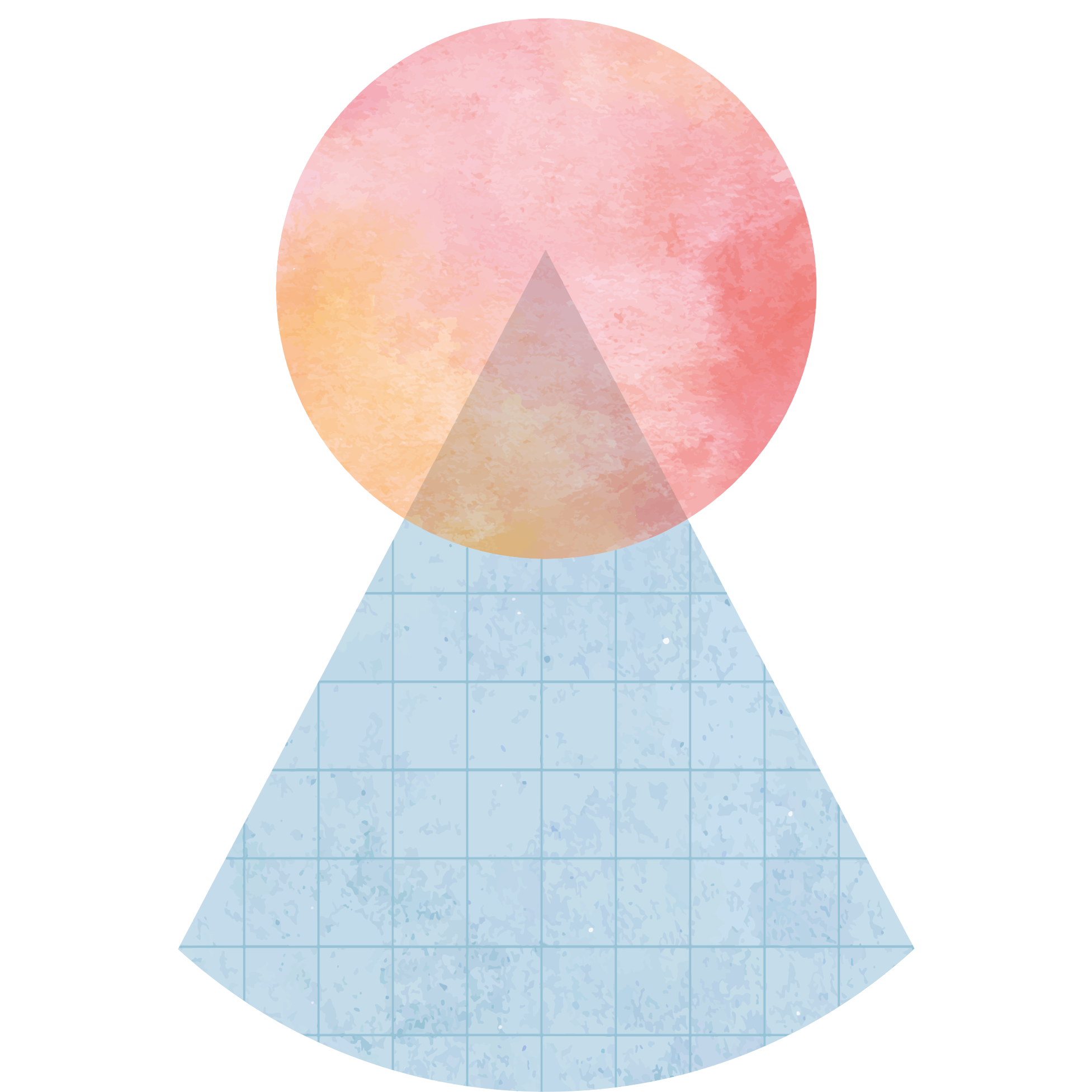 Minimalistyczny dywan winylowy w geometryczne trójkąty - TenStickers