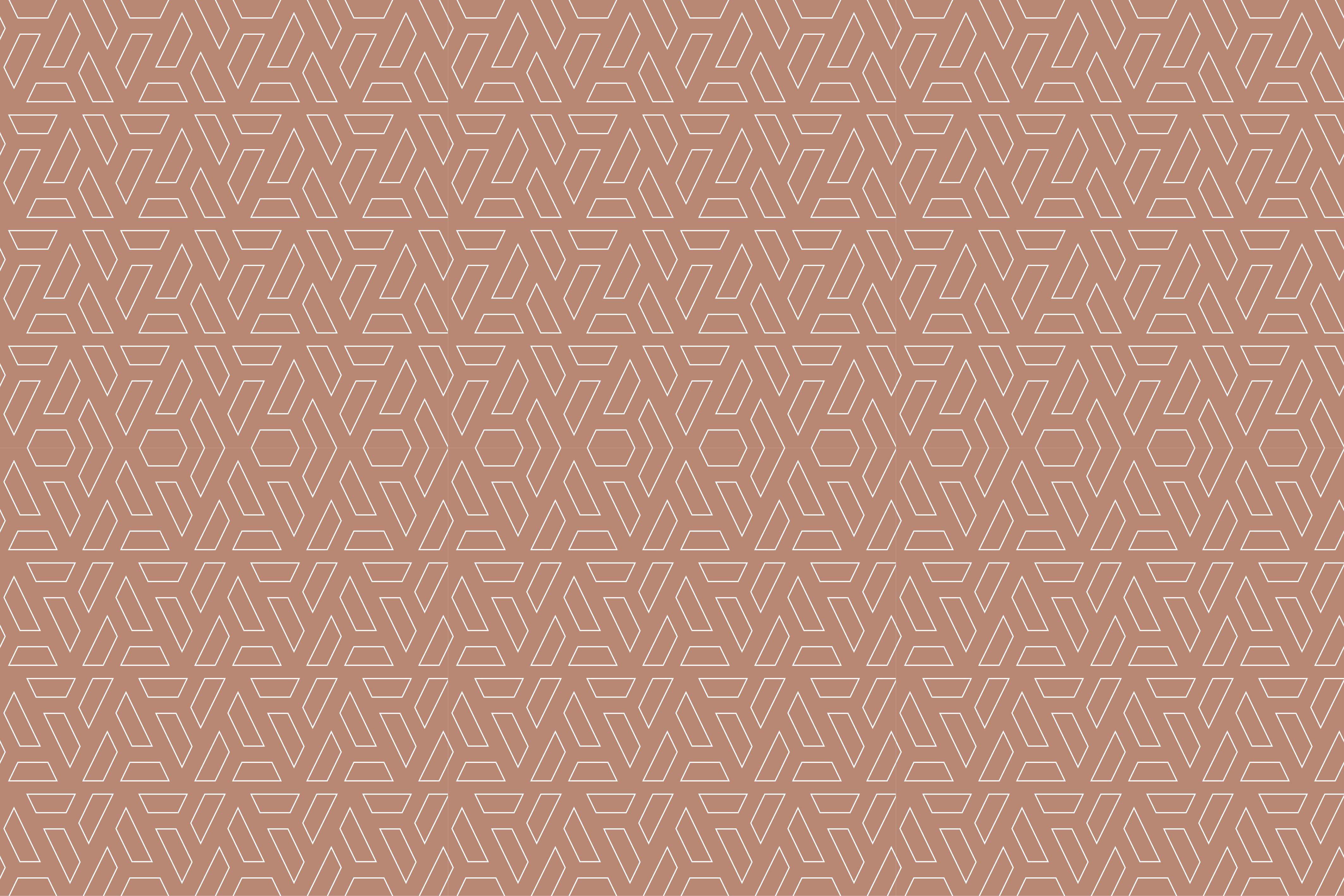 Dywan winylowy wzór geometryczny stylowy brązowy element - TenStickers