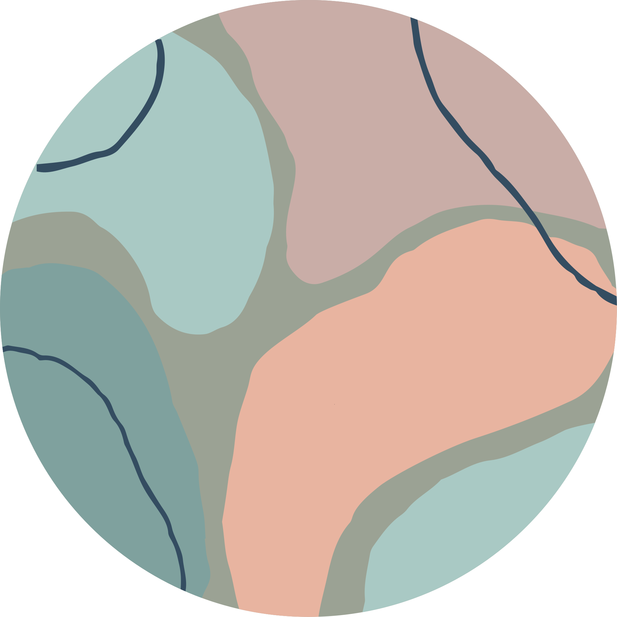 Skandynawski dywan winylowy Wzór koła w stylu nordyckim - TenStickers