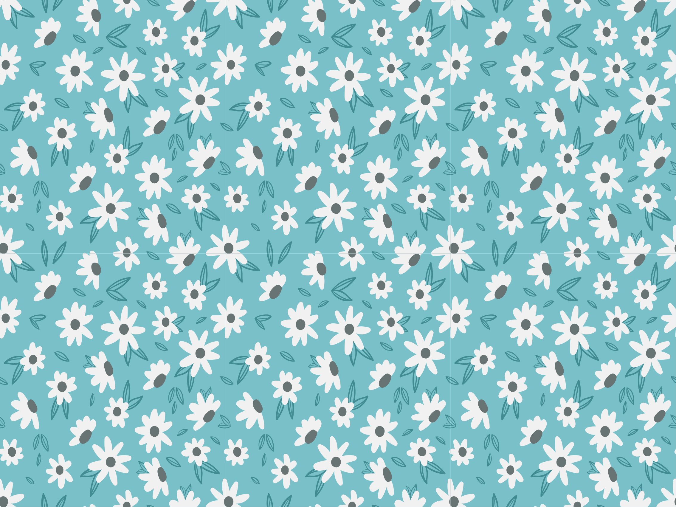 Dywan winylowy w kwiaty i rośliny wystrój w kwiatowe wzory - TenStickers