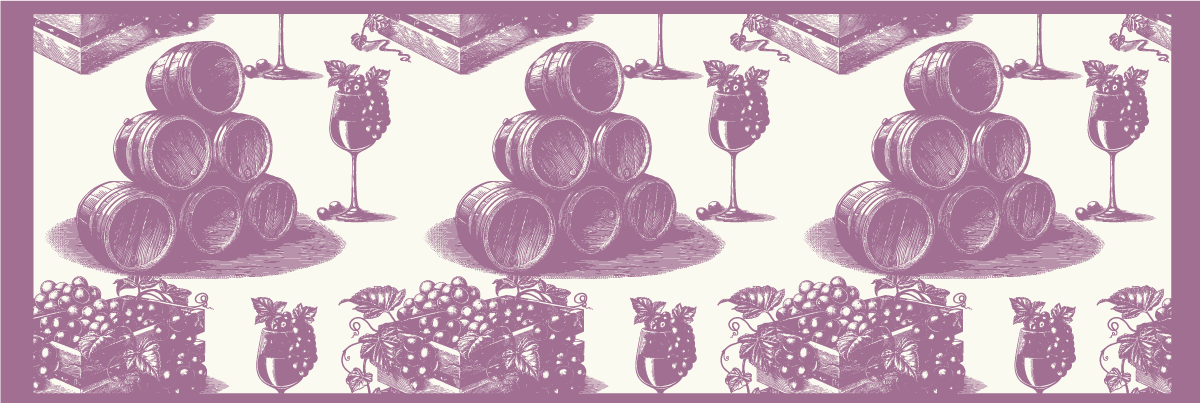 Dywan wzór vintage w kolorze fioletowym - TenStickers