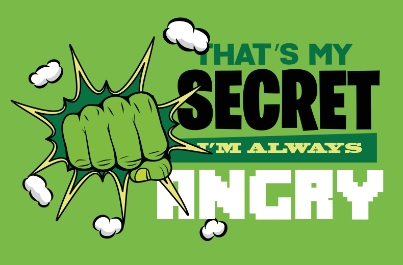 Dziecięcy dywan winylowy Zawsze jestem zły - TenStickers