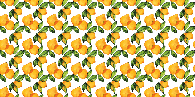 Mata winylowa Cytrynowy styl śródziemnomorski - TenStickers