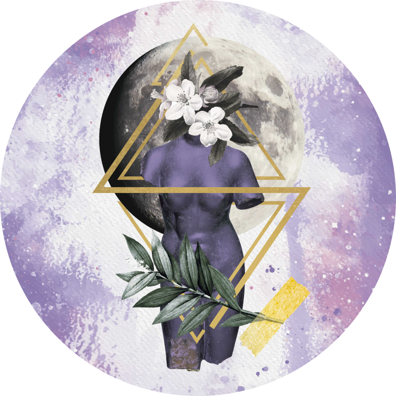 Nowoczesny dywan winylowy Cyfrowy kolaż - TenStickers