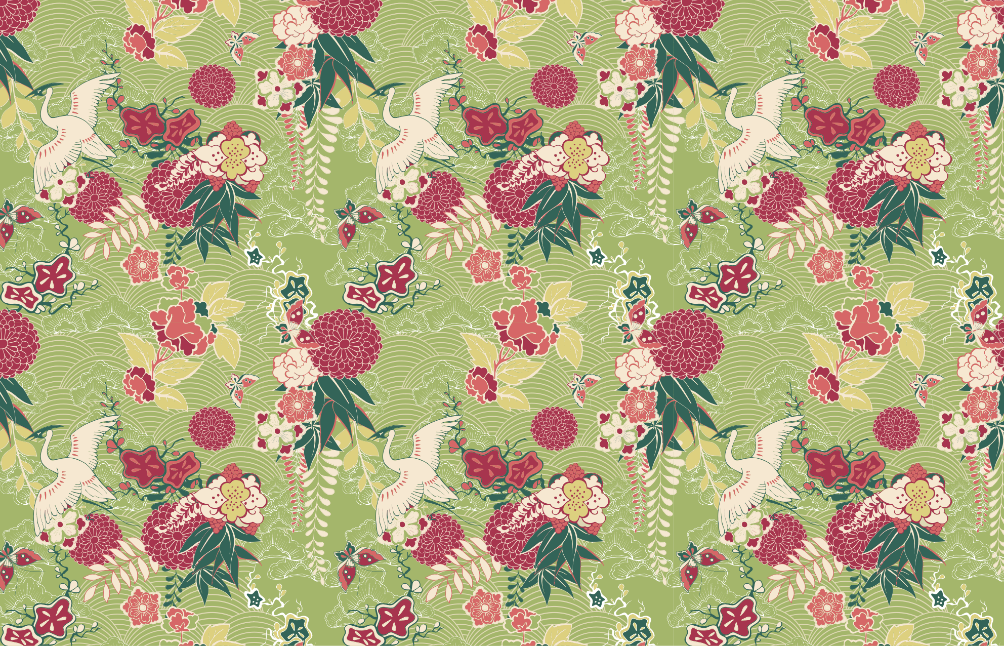 Dywan z orientalnym motywem roślinnym - TenStickers