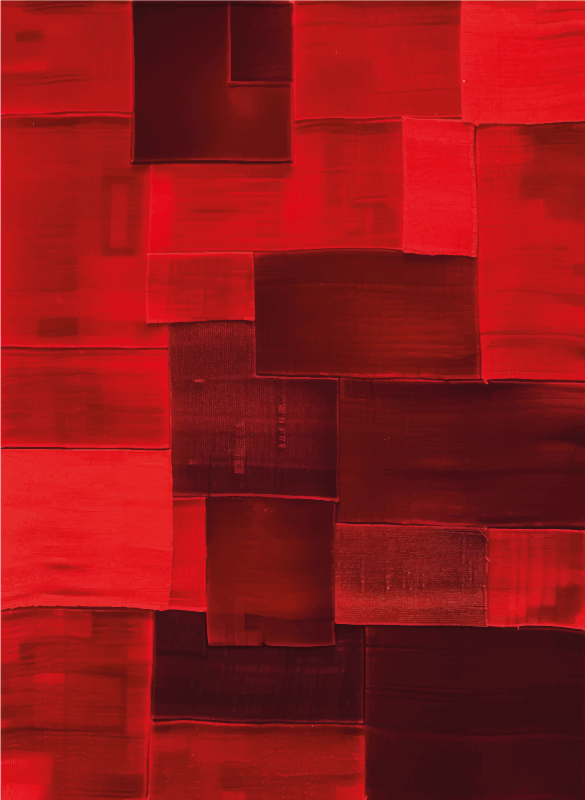 Czerwony dywan winylowy zrekonstruowany wzór - TenStickers