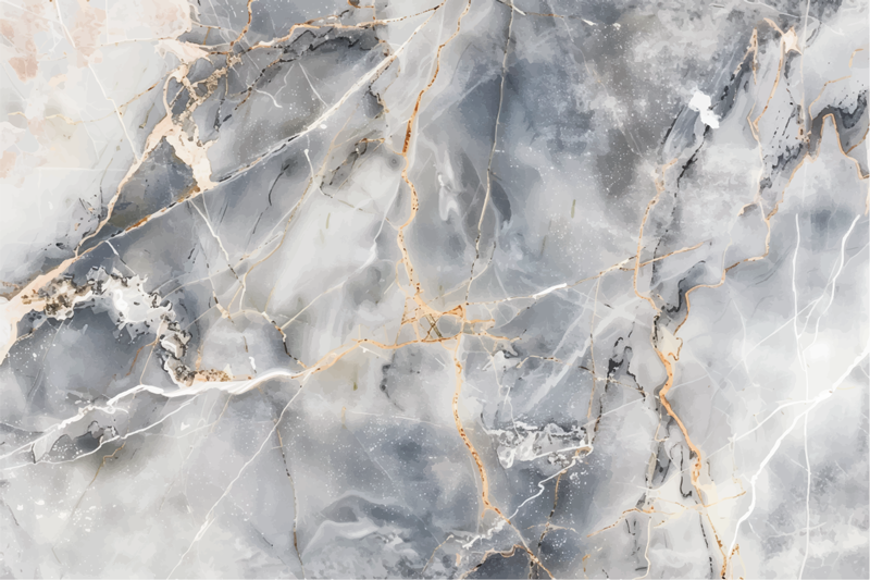 Dywan winylowy marmurowy odcień szaro-niebieski - TenStickers